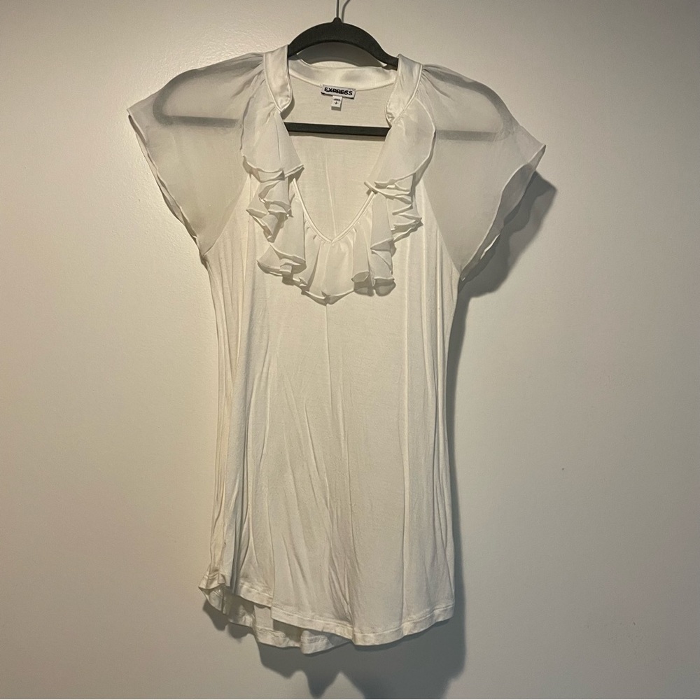 Express brand top, White, Sz Small